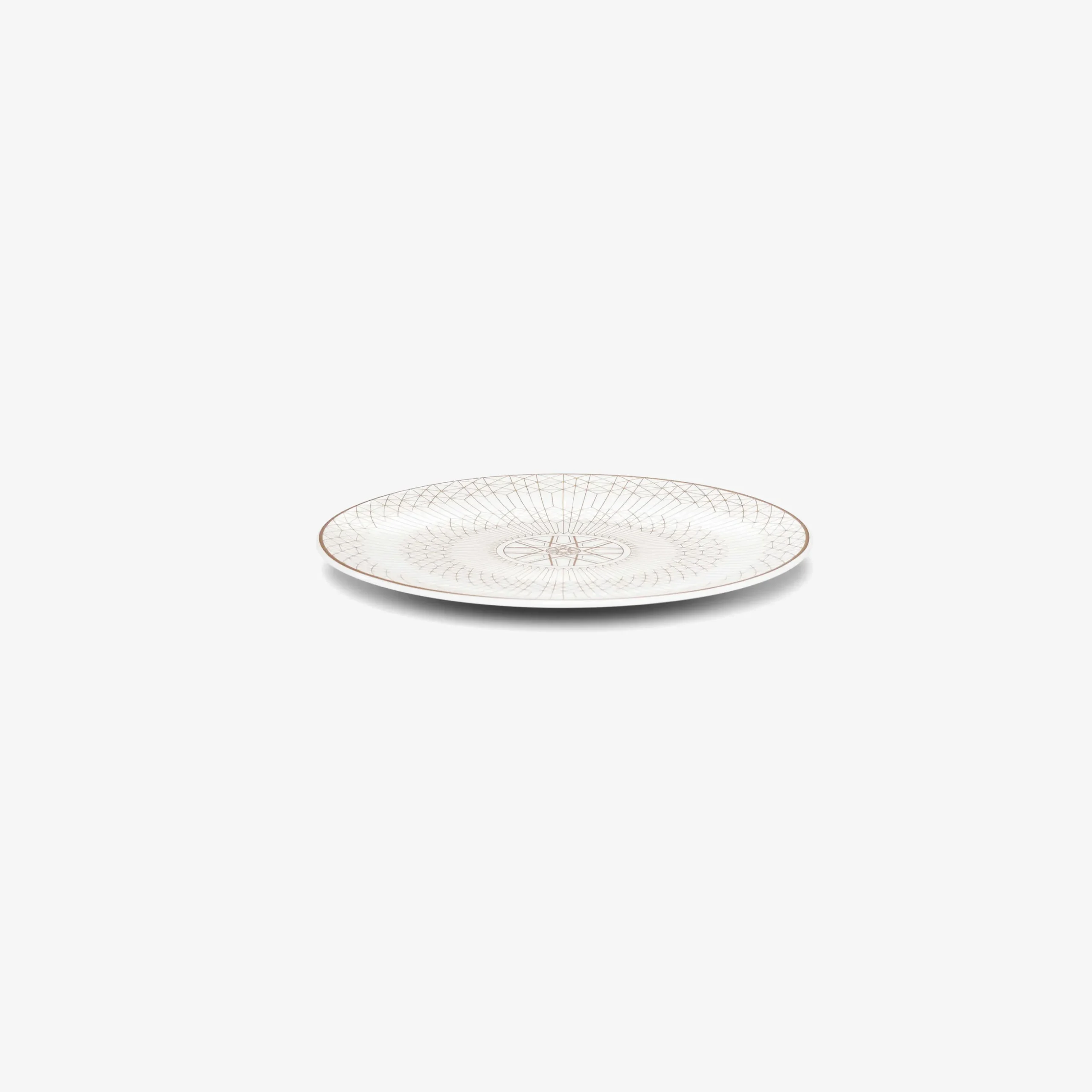 Arcadia Gold & Platinum Bread Plate