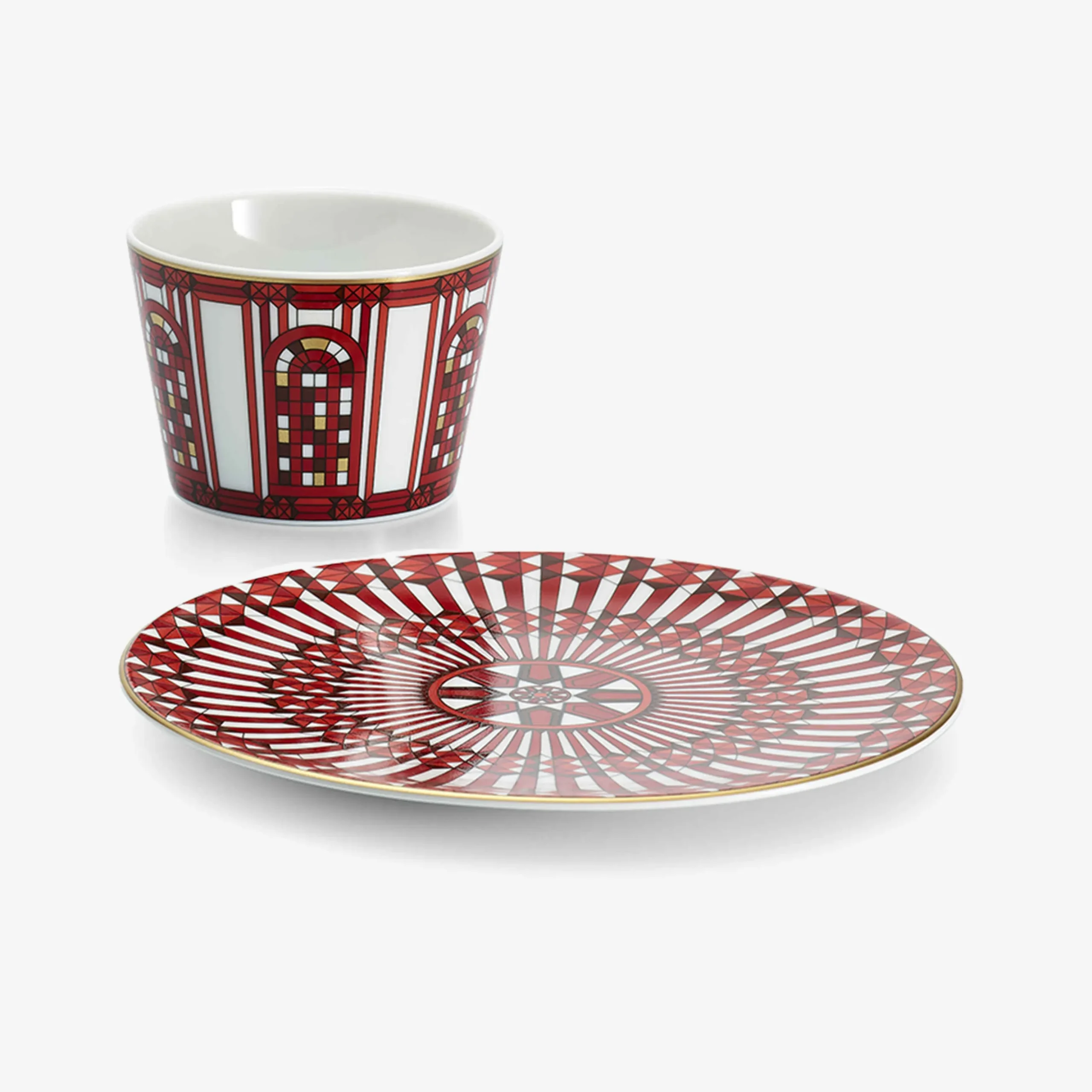 Arcadia Tumbler & Plate Red | Baccarat United States