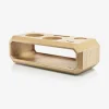 Octogone Bar Accessory Case Natural Oak