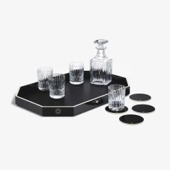 Octogone Tray L & Coaster X4 & Harmonie Tumblers & Whiskey Decanter | Baccarat United States