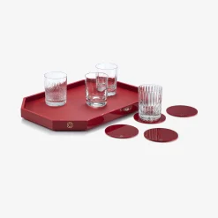Octogone Tray M & Coaster X4 & 4 Elements Tumblers Set | Baccarat United States