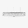 Tuile de Cristal Frozen Chandelier Rectangular M